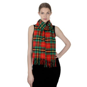 Herringbone Houndstooth Checked Pattern Cashmere Feel Classic Soft Luxurious Unisex Winter Scarf