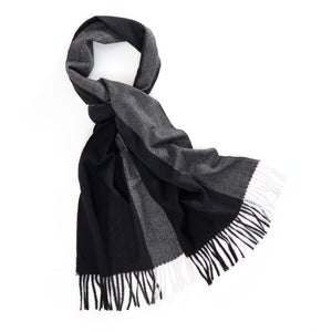 Men's Winter Scarf Warm Long Plaid Classic Tassel Scarf for Women