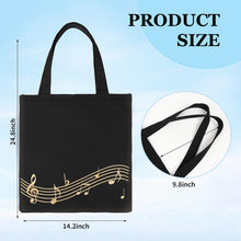 Load image into Gallery viewer, Music Notes Tote Bag,Canvas Music Handbag,Music Bag for Class,Reusable Shopping Bags,Music Gifts for Women