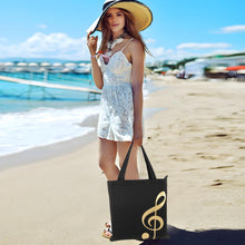 Load image into Gallery viewer, Music Notes Tote Bag,Canvas Music Handbag,Music Bag for Class,Reusable Shopping Bags,Music Gifts for Women