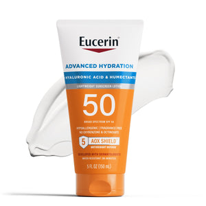 Eucerin Sun Advanced Hydration SPF 50 Sunscreen Lotion, 5 Fl Oz Tube