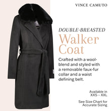 Load image into Gallery viewer, Vince Camuto Double-Breasted Wool Blend Womens Jacket, Winter Coats for Women