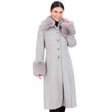 Load image into Gallery viewer, Vince Camuto Winter Coats, Women Single-Breasted Fur Collar Cuffed Womens Jacket