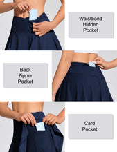 Load image into Gallery viewer, ZUTY 13.5&quot; High Waisted Tennis Skirt for Women Pleated Golf Skorts Skirts 4 Pockets Running Casual Athletic Workout