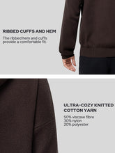 Load image into Gallery viewer, Mens Hoodies Sweater Solid Knitted Pullover Hooded Sweatshirt Long Sleeve Casual Ribbed Hoodie with Kanga Pocket