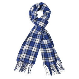 Herringbone Houndstooth Checked Pattern Cashmere Feel Classic Soft Luxurious Unisex Winter Scarf