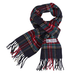 Herringbone Houndstooth Checked Pattern Cashmere Feel Classic Soft Luxurious Unisex Winter Scarf