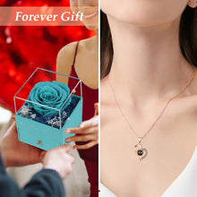 Load image into Gallery viewer, Valentines Day, Birthday Gifts Preserved Real Rose with Necklace Eternal Roses Forever Flowers Gifts