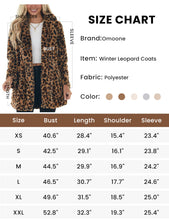 Load image into Gallery viewer, Omoone Women&#39;s Faux Fur Jackets Autumn Winter Leopard Coats Loose Fur Coat with Pockets