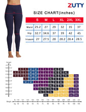 Load image into Gallery viewer, ZUTY Fleece Lined Leggings Women Winter Thermal Insulated Leggings with Pockets High Waisted Workout Yoga Pants Plus Size