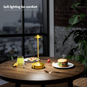 Cordless Table Lamps set of 2, Portable LED Desk Lamp, 6000mAh Battery Operated Lamp, 3 Level Brightness Rechargeable Lamp with Modern Design, Table Light for Home office/Bedroom/living room/Outdoor