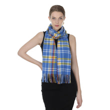 Load image into Gallery viewer, Herringbone Houndstooth Checked Pattern Cashmere Feel Classic Soft Luxurious Unisex Winter Scarf