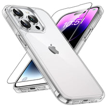 Load image into Gallery viewer, TAURI 5 in 1 for iPhone 16 Pro Max Case, Compatible with MagSafe [Not-Yellowing] with 2X Screen Protector + 2X Camera Lens Protector, Military-Grade Protection, Magnetic Case for 16 ProMax 6.9&quot;, Clear