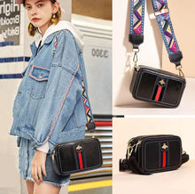 Load image into Gallery viewer, Beatfull Designer Bee Crossbody Purse for Women PU Leather Shoulder Handbag Camera Clucth