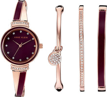 Load image into Gallery viewer, Anne Klein Women&#39;s Premium Crystal Accented Bangle Watch Set