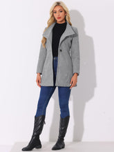 Load image into Gallery viewer, Women&#39;s Classic Stand Collar Long Sleeve Winter Belted Long Coat