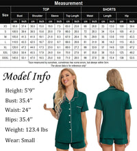 Load image into Gallery viewer, SWOMOG Womens Button Down Pajamas Set Short Sleeve Sleepwear Bride Soft Pj Lounge Sets XS-3XL