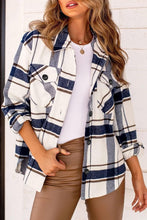 Load image into Gallery viewer, AUTOMET Womens Fall Outfits Fashion Clothes Shackets Flannel Plaid Button Down Long Sleeve Shirts Jackets 2024