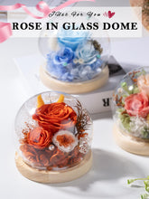 Load image into Gallery viewer, Valentine&#39;s Day Gifts for Her, Preserved Real Flowers Eternal Rose in Glass Dome, Forever Flowers for Delivery