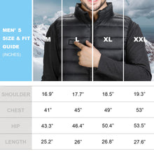 Load image into Gallery viewer, Loowoko Heated Vest for Men with Battery Pack Included, Rechargeable Heated Jacket Coat Electric Heating Vests for Winter