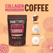 Load image into Gallery viewer, Mushroom Coffee Organic (60 Servings) 10 Mushrooms (Lion’s Mane, Cordyceps, Turkey Tail &amp; Other) Mixed With Gourmet Arabica Instant Immune Boosting Coffee for Focus &amp; Gut Health Support