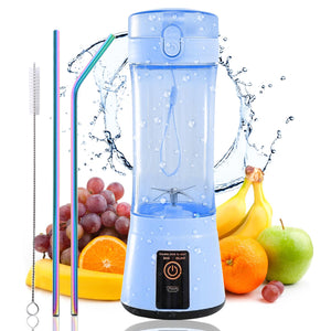 13.5oz Portable Blender Smoothies Personal Blender Mini Shakes Juicer Cup for home，office，Outdoors.Multi-purpose USB Rechargeable Blender with Protection Design bm1-b1