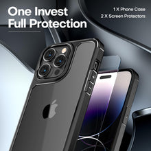 Load image into Gallery viewer, TAURI 5 in 1 for iPhone 16 Pro Max Case, Compatible with MagSafe [Not-Yellowing] with 2X Screen Protector + 2X Camera Lens Protector, Military-Grade Protection, Magnetic Case for 16 ProMax 6.9&quot;, Clear