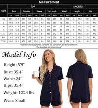 Load image into Gallery viewer, SWOMOG Womens Button Down Pajamas Set Short Sleeve Sleepwear Bride Soft Pj Lounge Sets XS-3XL