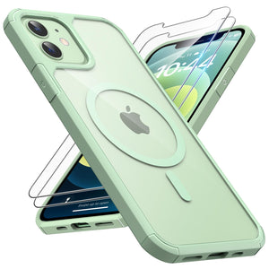 TAURI 5 in 1 for iPhone 16 Pro Max Case, Compatible with MagSafe [Not-Yellowing] with 2X Screen Protector + 2X Camera Lens Protector, Military-Grade Protection, Magnetic Case for 16 ProMax 6.9", Clear