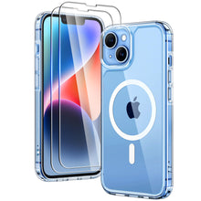 Load image into Gallery viewer, TAURI 5 in 1 for iPhone 16 Pro Max Case, Compatible with MagSafe [Not-Yellowing] with 2X Screen Protector + 2X Camera Lens Protector, Military-Grade Protection, Magnetic Case for 16 ProMax 6.9&quot;, Clear