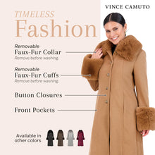 Load image into Gallery viewer, Vince Camuto Winter Coats, Women Single-Breasted Fur Collar Cuffed Womens Jacket