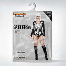 Load image into Gallery viewer, Spooktacular Creations Women Skeleton Costume, Scary Halloween Costumes Woman, Skeleton Bodysuit for Women