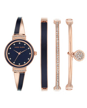 Load image into Gallery viewer, Anne Klein Women&#39;s Premium Crystal Accented Bangle Watch Set