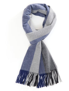 Men's Winter Scarf Warm Long Plaid Classic Tassel Scarf for Women