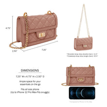 Load image into Gallery viewer, SG SUGU Small Quilted Crossbody Bag, Trendy Designer Mini Shoulder Bag, Phone Wallet Purse for Women