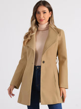 Load image into Gallery viewer, Women&#39;s Classic Stand Collar Long Sleeve Winter Belted Long Coat