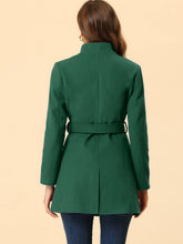 Load image into Gallery viewer, Women&#39;s Classic Stand Collar Long Sleeve Winter Belted Long Coat