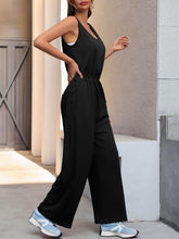 Load image into Gallery viewer, Women&#39;s Casual Wide Leg Jumpsuits Summer Sleeveless Loose Fit Jumper in 4 Colors