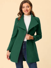 Load image into Gallery viewer, Women&#39;s Classic Stand Collar Long Sleeve Winter Belted Long Coat