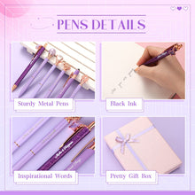 Load image into Gallery viewer, 6 Pcs Fancy Pens for Women, Crystal Diamond Pen for Journaling Pretty Glitter Ballpoint with Box Inspirational Gifts for Women