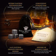 Load image into Gallery viewer, Whiskey Set, Whiskey Glasses, Stainless Chilling Stones, Coasters, Tongs - Whiskey Stones Gift Set for Men