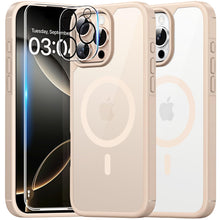 Load image into Gallery viewer, TAURI 5 in 1 for iPhone 16 Pro Max Case, Compatible with MagSafe [Not-Yellowing] with 2X Screen Protector + 2X Camera Lens Protector, Military-Grade Protection, Magnetic Case for 16 ProMax 6.9&quot;, Clear