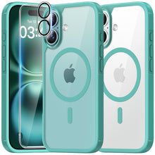 Load image into Gallery viewer, TAURI 5 in 1 for iPhone 16 Pro Max Case, Compatible with MagSafe [Not-Yellowing] with 2X Screen Protector + 2X Camera Lens Protector, Military-Grade Protection, Magnetic Case for 16 ProMax 6.9&quot;, Clear