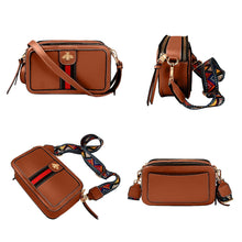 Load image into Gallery viewer, Beatfull Designer Bee Crossbody Purse for Women PU Leather Shoulder Handbag Camera Clucth