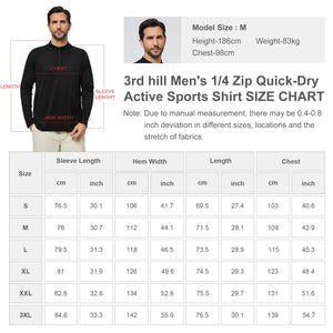 Mens Quarter Zip Pullover Shirt Long Sleeve Golf Sweatshirt Mock Neck 1/4 Zipper Athletic Workout Running Polo Tops