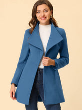 Load image into Gallery viewer, Women&#39;s Classic Stand Collar Long Sleeve Winter Belted Long Coat