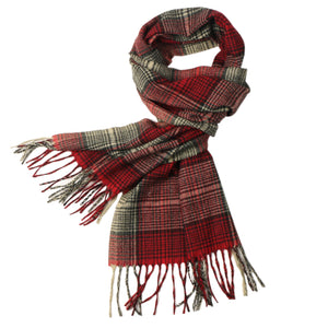 Herringbone Houndstooth Checked Pattern Cashmere Feel Classic Soft Luxurious Unisex Winter Scarf