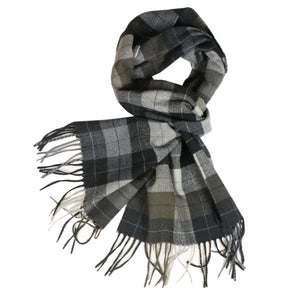 Herringbone Houndstooth Checked Pattern Cashmere Feel Classic Soft Luxurious Unisex Winter Scarf