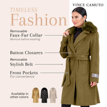 Load image into Gallery viewer, Vince Camuto Double-Breasted Wool Blend Womens Jacket, Winter Coats for Women