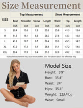 Load image into Gallery viewer, SWOMOG Womens Button Down Pajamas Set Short Sleeve Sleepwear Bride Soft Pj Lounge Sets XS-3XL